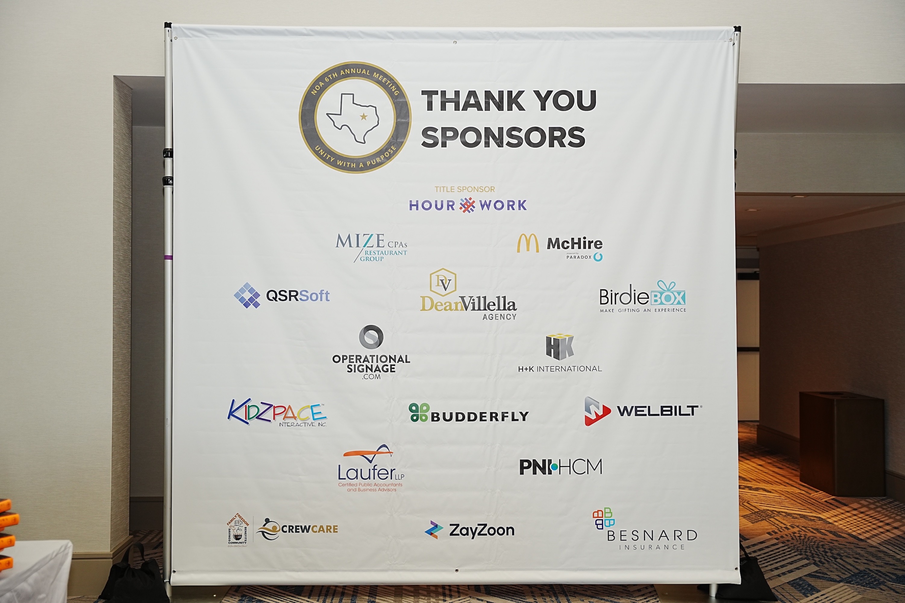 supplier hall signage